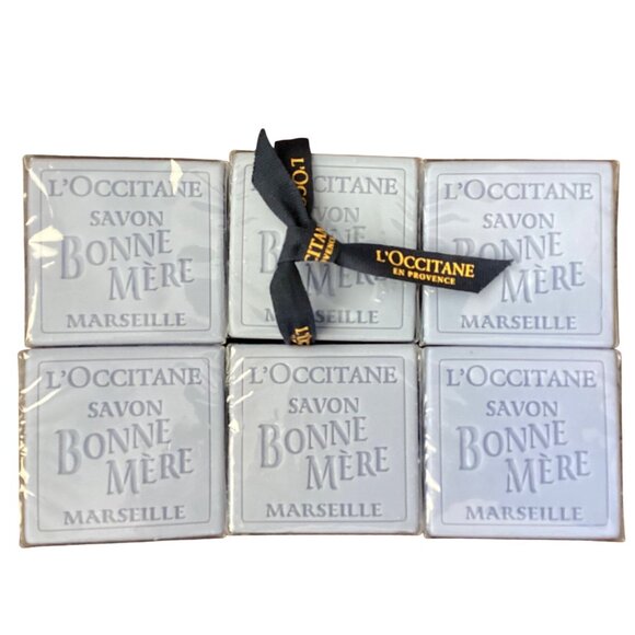 LOccitane Bonne Mère Marseille Lavender Soap Set Of 6 100g /3.5oz Each Boxed - Picture 2 of 9
